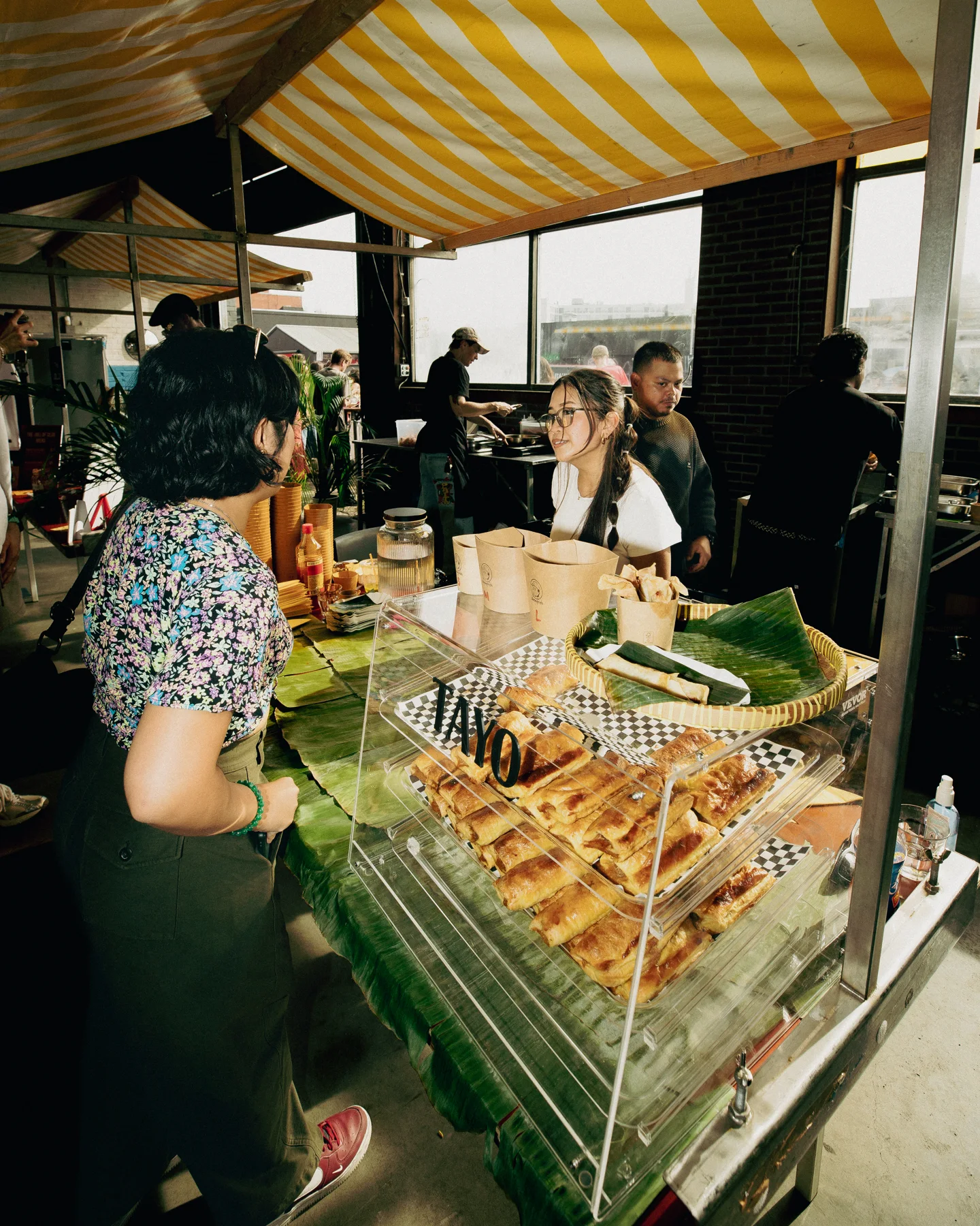 Food stall serving guests at Hapjesfestijn 2025
